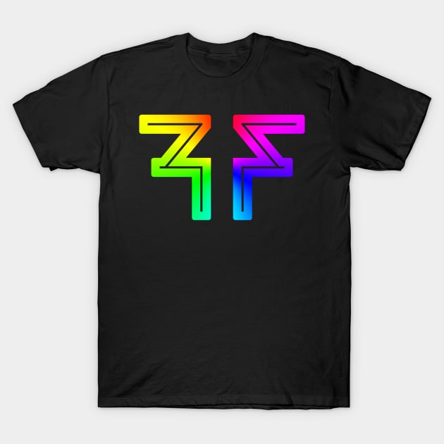 Classic FF Logo - Rainbow T-Shirt by Ryan Tiffin